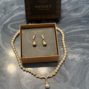 Monet jewelry set - earrings and necklace NWT